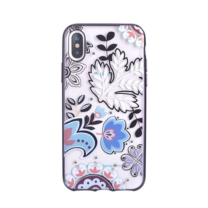 Attēls no Devia Apple iPhone X Crystal Bloosom case Silver