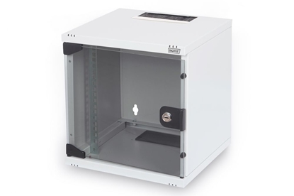 Attēls no Digitus 10" Network Set, 6U cabinet, shelf, PDU, 8-port switch, CAT 6 patch panel, Grey DN-10-SET-1