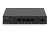 Picture of Digitus 4- Port Gigabit PoE Netzwerkswitch, Desktop, unmanaged, 1 Uplink Port RJ45, 60 W, af/at