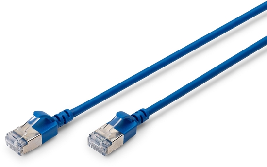 Picture of DIGITUS CAT 6A F-FTP SlimPatchk.,CU,LSZH AWG 32/7, 5m,Blau