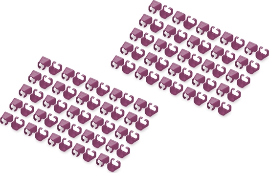 Picture of Digitus Color clips for Patch cable - Magenta