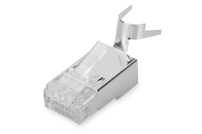 Изображение Digitus Modular Plug for Round Cable, CAT 6A, shielded, Pass through connector