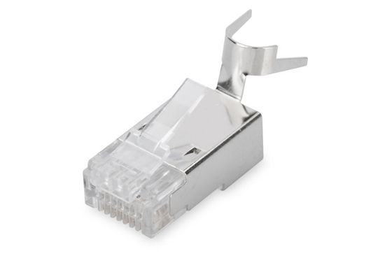 Picture of Digitus Modular Plug for Round Cable, CAT 6A, shielded, Pass through connector