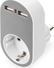 Picture of Digitus Universal USB Plug-in Charger with 2 x USB-A Sockets and Integrated Socket