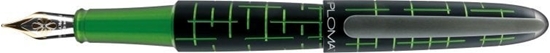Picture of Diplomat Pióro wieczne DIPLOMAT Elox Matrix, B, 14ct, czarny/zielony