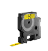 Picture of Dymo D1 9mm Black/Yellow labels 40918