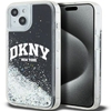 Picture of DKNY Apple iPhone 15 hardcase Liquid Glitter Big Logo Black