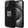 Picture of DKNY Apple iPhone 15 hardcase Liquid Silicone Metal Logo Black