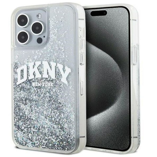 Picture of DKNY Apple iPhone 15 Pro 6.1 hardcase Liquid Glitter Big Logo Black