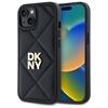 Picture of DKNY DKNY DKHCP14SPQDSLK iPhone 14 6.1" black/black Quilted Stack Logo