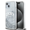 Picture of DKNY Apple iPhone 15 hardcase Liquid Glitter Big Logo Black