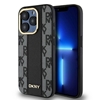 Picture of DKNY DKNY Leather Checkered Mono Pattern MagSafe - Etui iPhone 15 Pro (czarny)