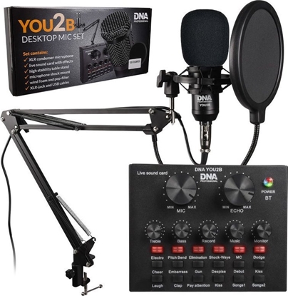 Attēls no DNA DNA YOU2B zestaw mikrofon interfejs audio statyw okablowanie