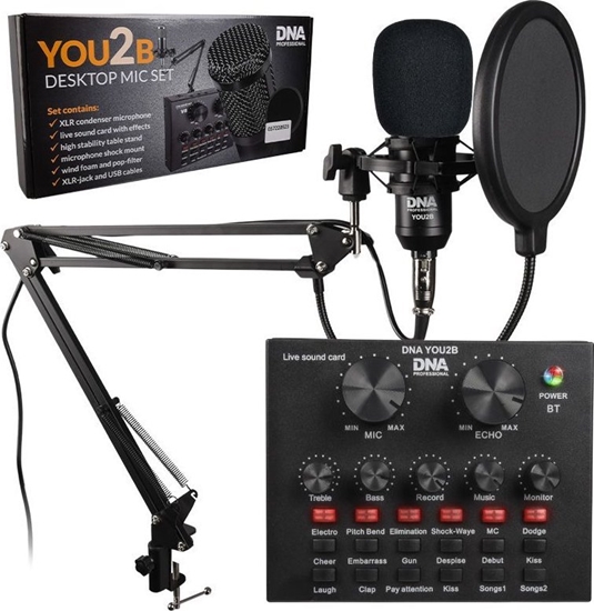 Изображение DNA DNA YOU2B zestaw mikrofon interfejs audio statyw okablowanie