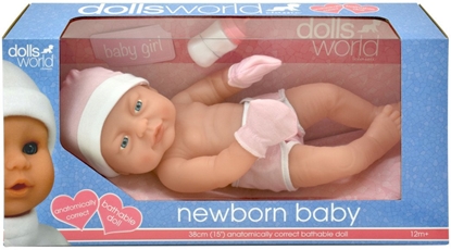 Picture of DOLLSWORLD babydoll, girl, 38 cm
