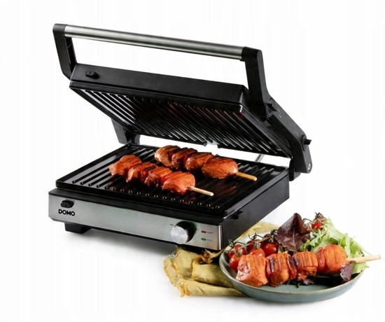 Picture of DOMO DO9287G czarny 166 W grill elektryczny rozkadany + gofrownica