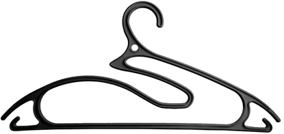 Attēls no Drebju pakaramie 5gab. plastmasas 5in1 Collection 42cm melni 8004226010005