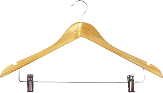 Picture of Drebju pakaramie ar klipsiem 2gab. koka Wood 44 5cm 8004226010173