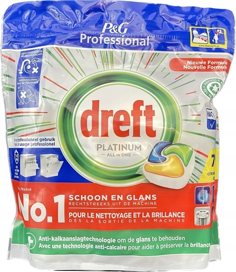 Picture of Dreft Dreft Platinum 75szt Tabletki Do Zmywarki Lemon 1118g