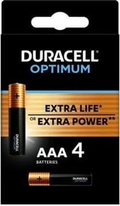Attēls no Duracell Bateria Alkaliczna Duracell OPTIMUM AAA 4szt.  [321|1]