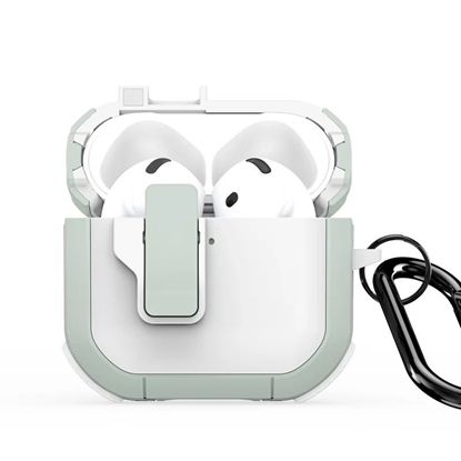 Picture of Dux Ducis - AirPods 4 PECP Series PC+TPU Cover with Hook White Green