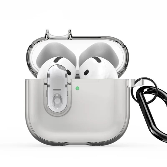 Изображение Dux Ducis Apple AirPods 4 PECL Series PC+TPU Cover with Hook Grey