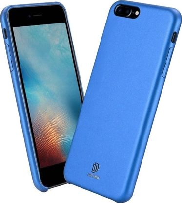 Attēls no Dux Ducis Dux Ducis Skin Lite case etui pokrowiec ze skóry ekologicznej IPHONE 7+ / 8+ niebieskie uniwersalny