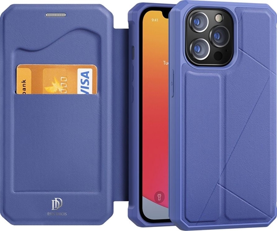 Изображение Dux Ducis DUX DUCIS Skin X kabura etui pokrowiec z klapk iPhone 13 Pro niebieski
