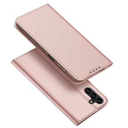 Attēls no Dux Ducis Samsung Galaxy A14 4G / 5G Flip Cover Card Wallet Stand Case Pink