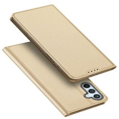 Attēls no Dux Ducis Samsung Galaxy A54 5G Flip Cover Card Wallet Stand Gold