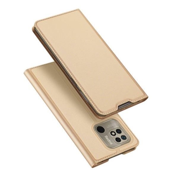 Picture of Dux Ducis Xiaomi Redmi 10C Skin Pro Flip Case Gold
