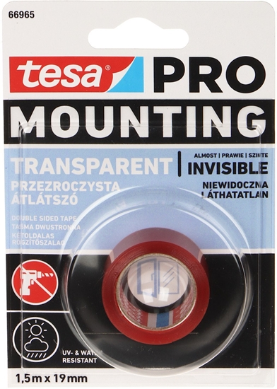 Picture of DWUSTRONNA TAMA MONTAOWA MOUNTING-PRO/TRANSPARENT/1.5X19 TESA