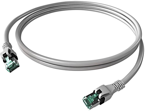 Picture of EasyLan DualBoot® PushPull Patch Cable Cat.6A (Class EA), S/FTP, RJ45 / RJ45, szary, 7,5 m