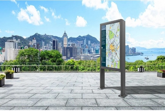 Picture of EDBAK POK91 Stand for 49" outdoor, Black |