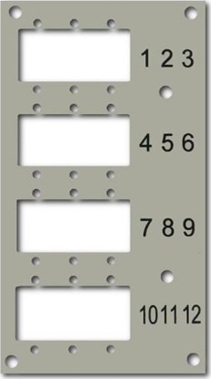 Attēls no EFB Panel przedni do przecznicy EFB 53705.1V3 na 12 adapterów (53705.4V2B2)
