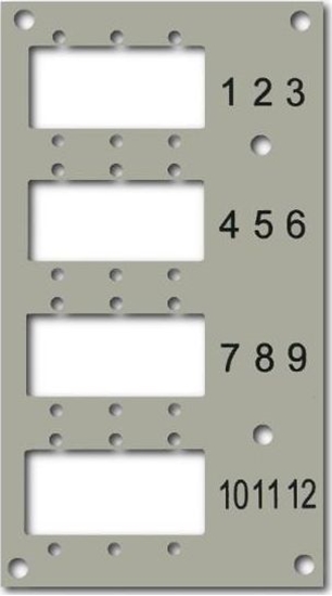 Picture of EFB Panel przedni do przecznicy EFB 53705.1V3 na 12 adapterów (53705.4V2B2)