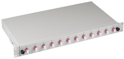 Изображение EFB Spleißbox LC 50/125Á OM4 ausziehbar, 12Pigtails / 6 Kupp