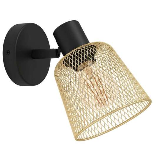 Picture of EGLO COSLADA VÆG E27 SORT MESSING