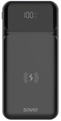 Picture of Enerģijas krātuve SAVIO POWER BANK wireless10000mAh