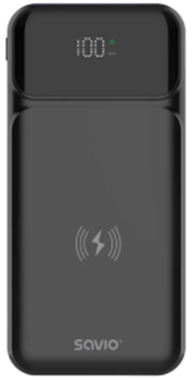 Picture of Enerģijas krātuve SAVIO POWER BANK wireless10000mAh