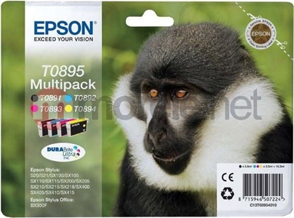 Изображение Epson DURABrite Ultra Ink T 089 Multipack BCMY            T 0895