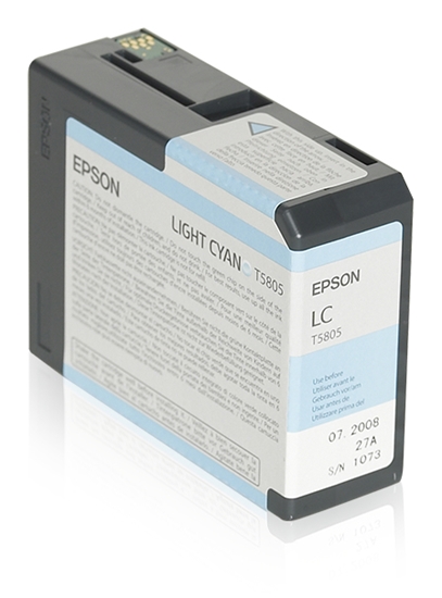 Picture of Epson ink cartridge light cyan T 580  80 ml              T 5805