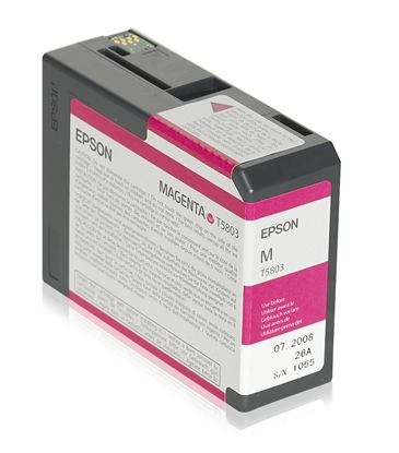 Attēls no Epson ink cartridge magenta T 580  80 ml              T 5803