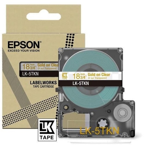 Picture of Epson LK-5TKN Gold, Transparent