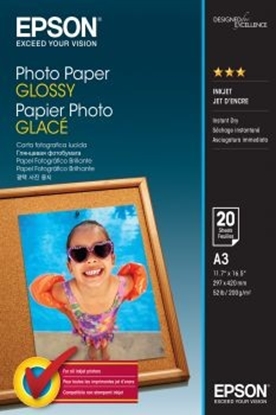 Attēls no Epson Photo Paper Glossy - A3 - 20 sheets