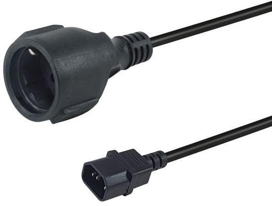 Picture of Equip 112106 elektrības kabelis Melns 0,25 m IEC C14 CEE7/3