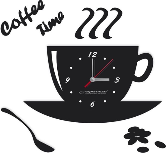 Picture of Esperanza Kuchenny Zegar cienny - FLORENCE Czarny (EHC006K)