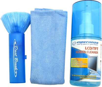 Изображение Esperanza Zestaw czyszczcy pyn + ciereczka + czycik do ekranów LCD/TFT (ES112)