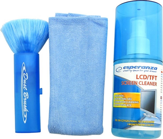 Picture of Esperanza Zestaw czyszczcy pyn + ciereczka + czycik do ekranów LCD/TFT (ES112)