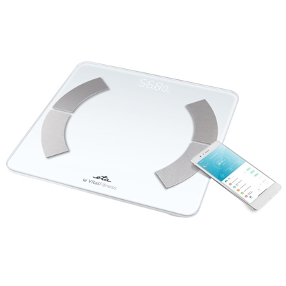 Picture of ETA Personal Scale | 277990000 Vital Fitness | Maximum weight (capacity) 180 kg | Accuracy 100 g | Body Mass Index (BMI) measuring | White
